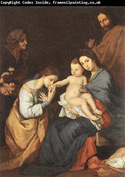 Jusepe de Ribera The Holy Family with St Catherine